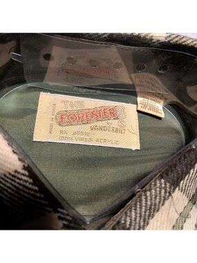 Vintage Small Flannel Shirt 1970's Mens Vanderbilt Plaid Deck Skater Acrylic NOS